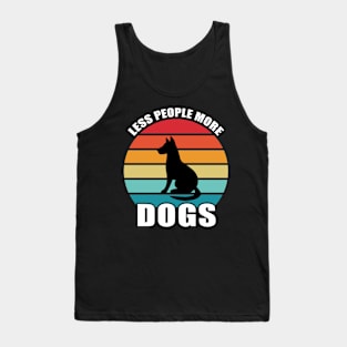 Less People More Dogs Tank Top